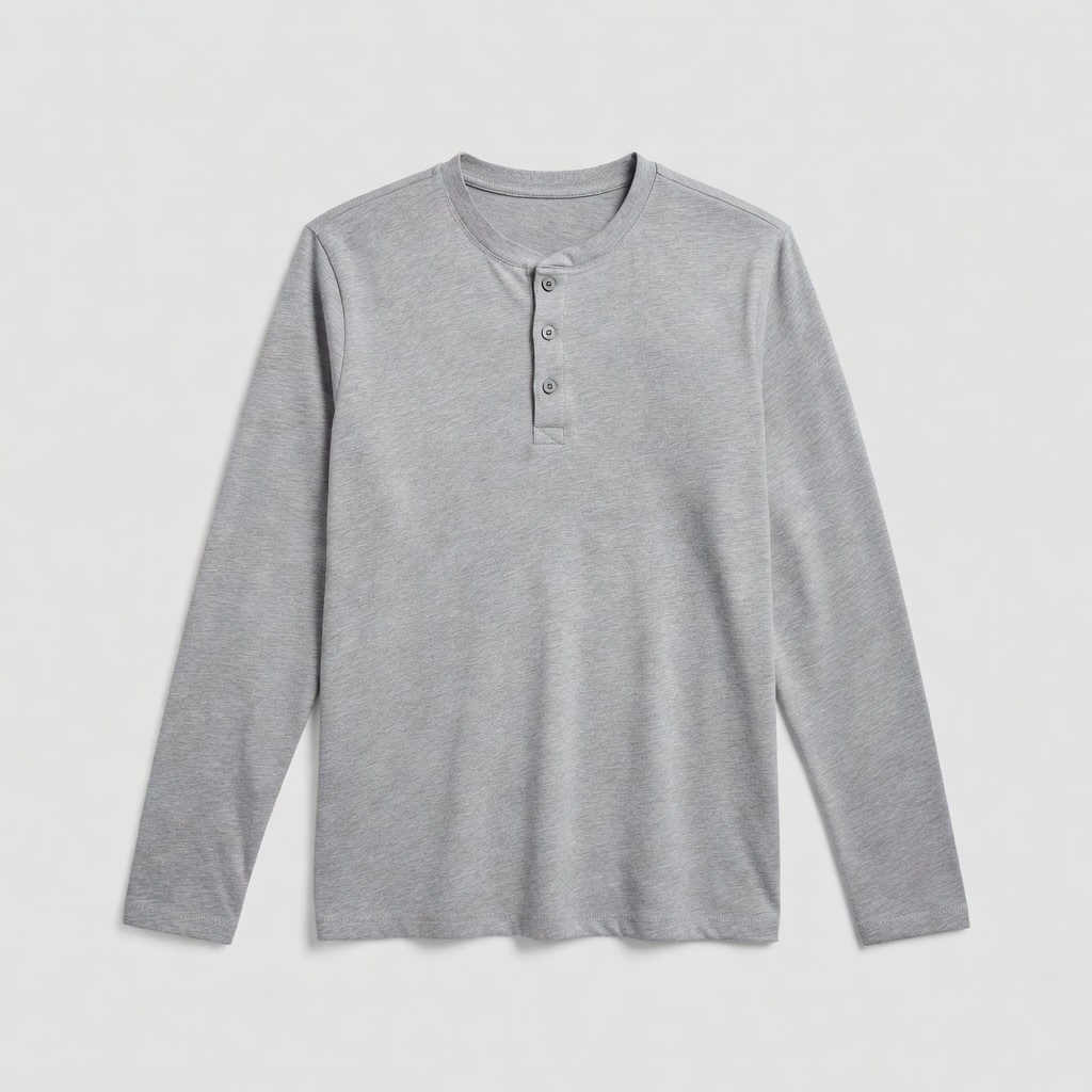 Long Sleeve Henley Tee
