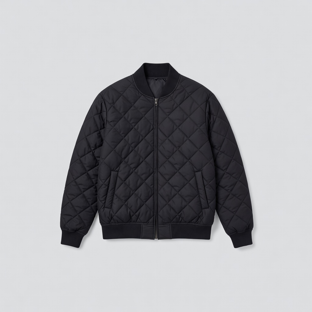 Quilted Bomber Jacket